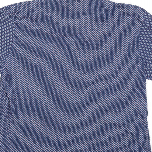 canda Mens Blue Geometric   T-Shirt Size S