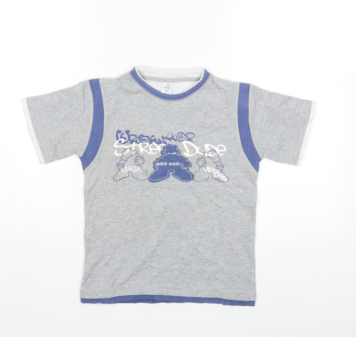 Adams Boys Green Basic T-Shirt Size 7 Years