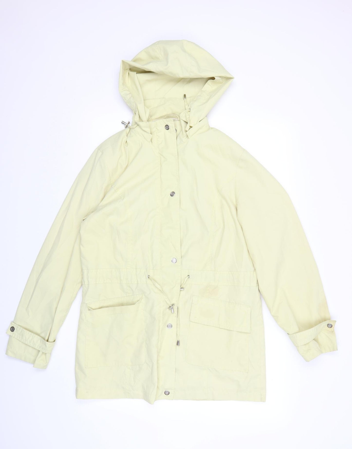 rowlands Womens Yellow   Rain Coat Coat Size 12