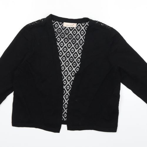 Per Una Womens Black  Knit Cardigan Jumper Size 10