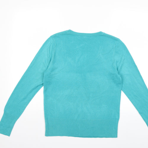 Papaya Womens Blue  Knit Pullover Jumper Size 14