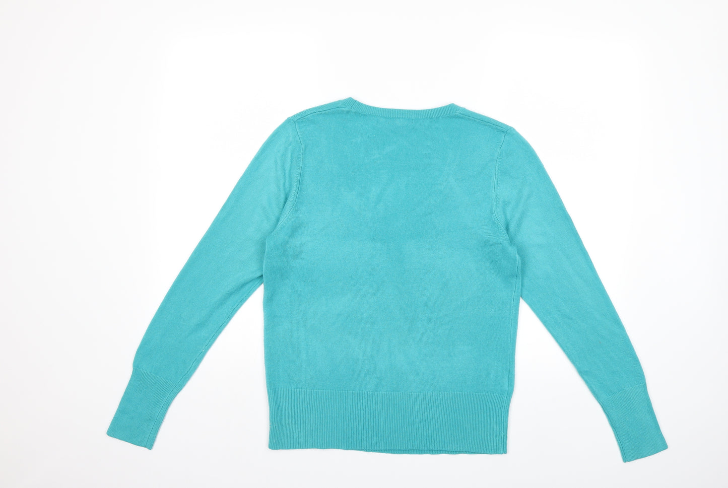 Papaya Womens Blue  Knit Pullover Jumper Size 14