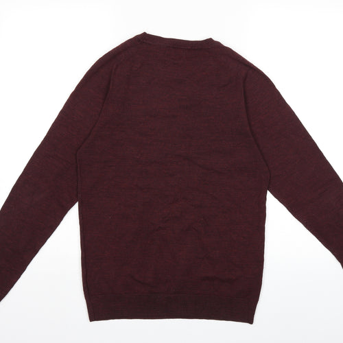 NEXT Mens Red  Knit Pullover Jumper Size S