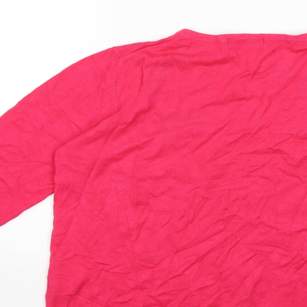 Marks and Spencer Womens Pink  Knit Pullover Jumper Size 12