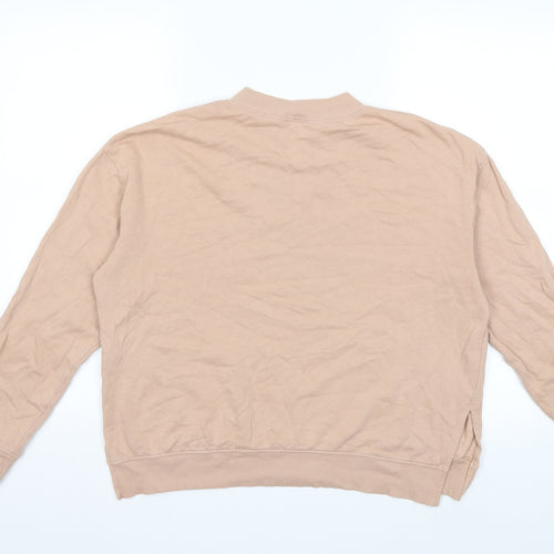 H&M Womens Beige   Pullover Sweatshirt Size M
