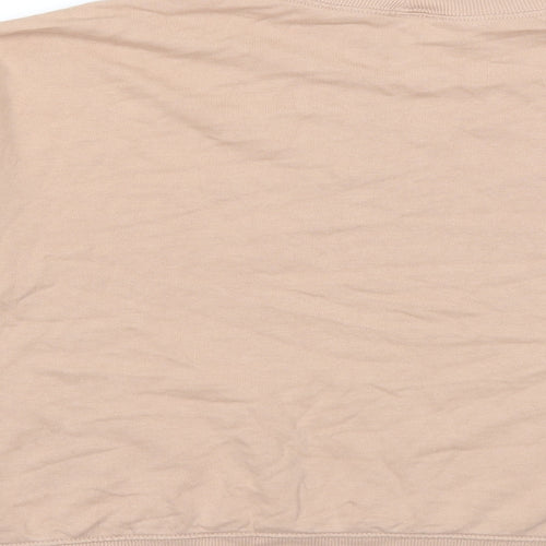 H&M Womens Beige   Pullover Sweatshirt Size M