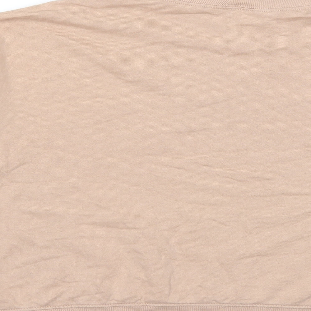 H&M Womens Beige   Pullover Sweatshirt Size M