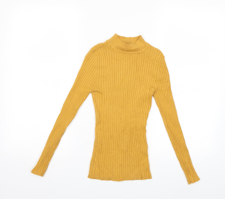Primark Womens Yellow Knit Pullover Jumper Size 6