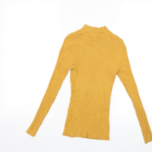 Primark Womens Yellow  Knit Pullover Jumper Size 6