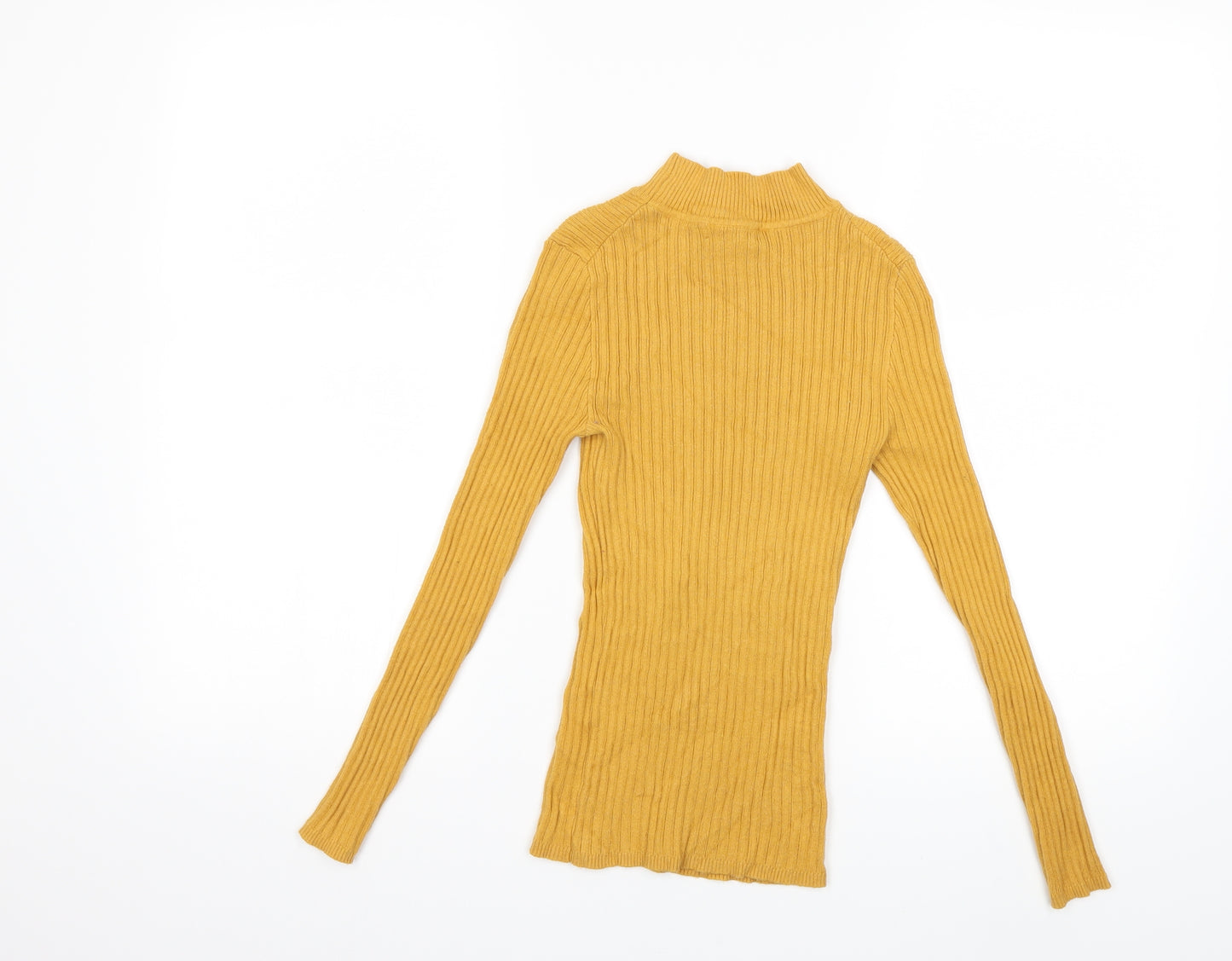 Primark Womens Yellow  Knit Pullover Jumper Size 6
