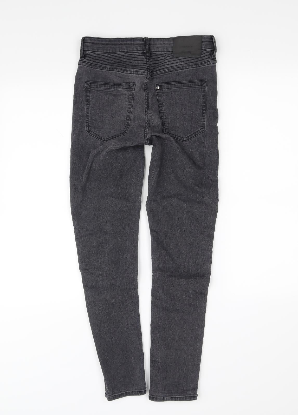 Preworn Womens Black   Skinny Jeans Size 12