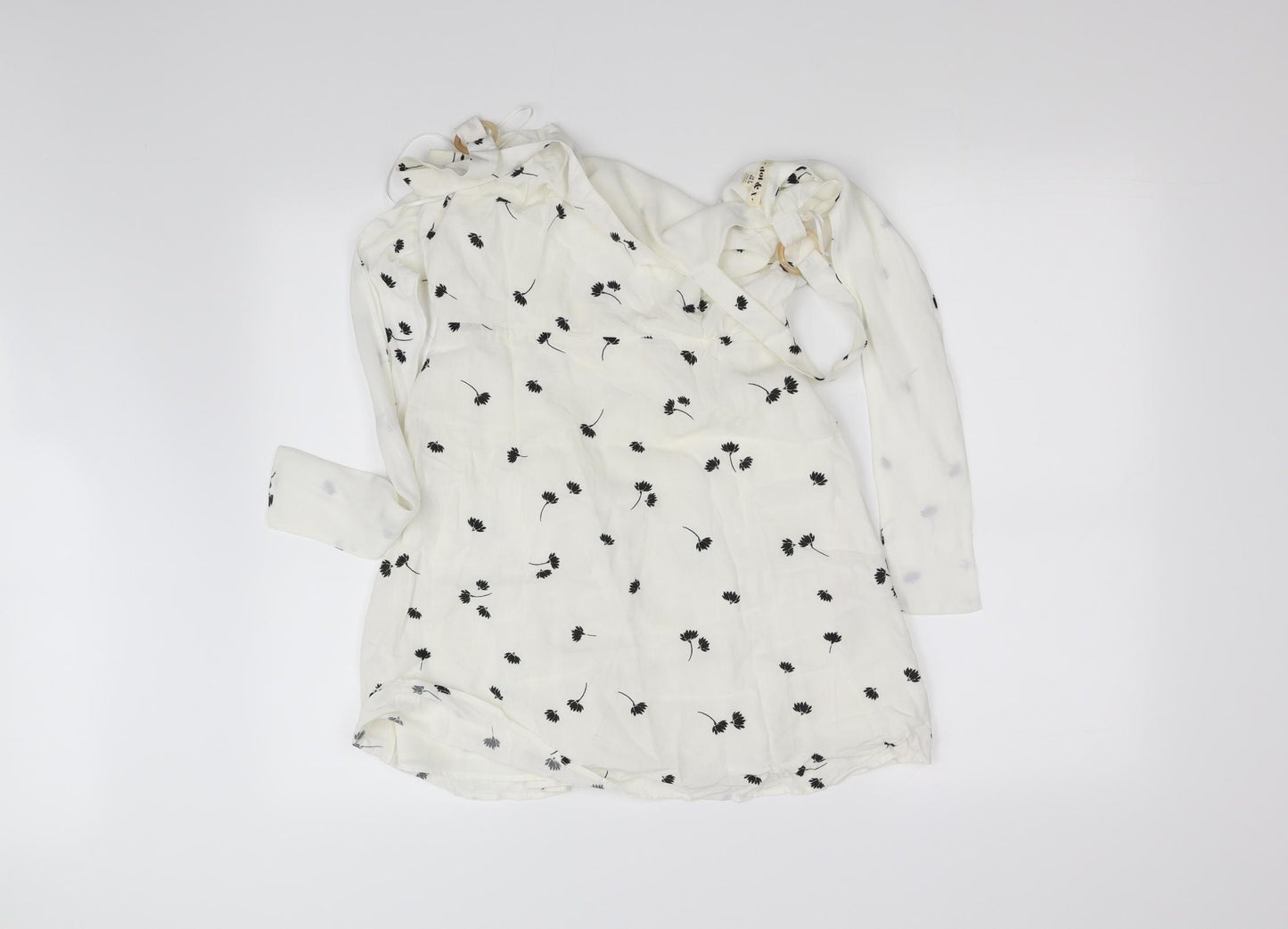 Dot & X Womens White   Fit & Flare  Size 8