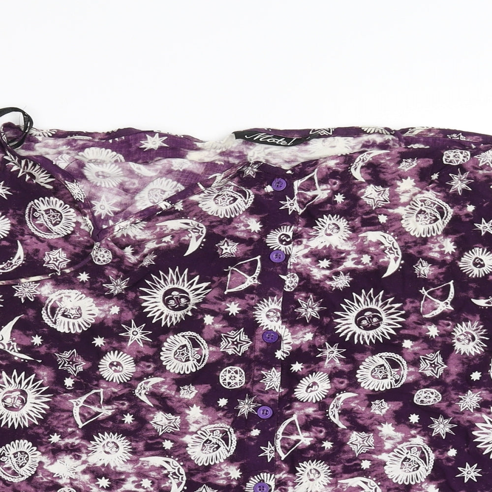 Motel Womens Purple   Mini Skirt Size M