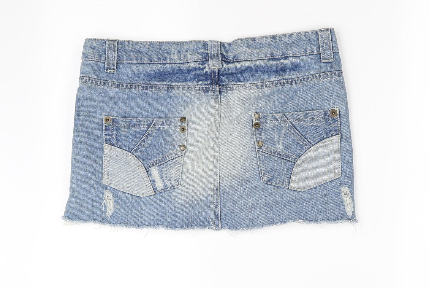 deniem co Womens Blue   Mini Skirt Size 10