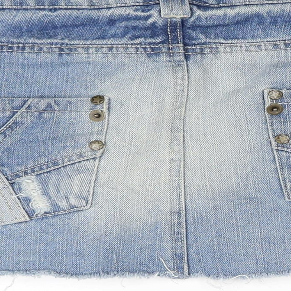 deniem co Womens Blue   Mini Skirt Size 10