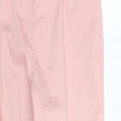 Viz A Viz Womens Pink   Skinny Jeans Size 12 L25 in
