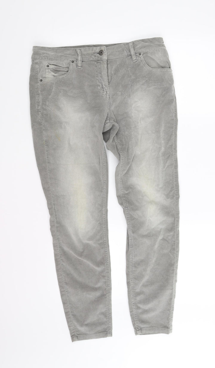 pre worn Womens Grey Straight Jeans Size 12 L30 in