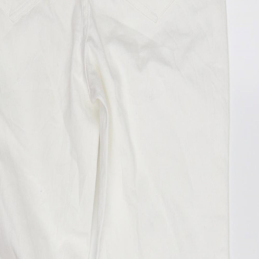 Per Una Womens White   Straight Jeans Size 10 L32 in