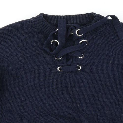 Papaya Womens Blue   Pullover Jumper Size L
