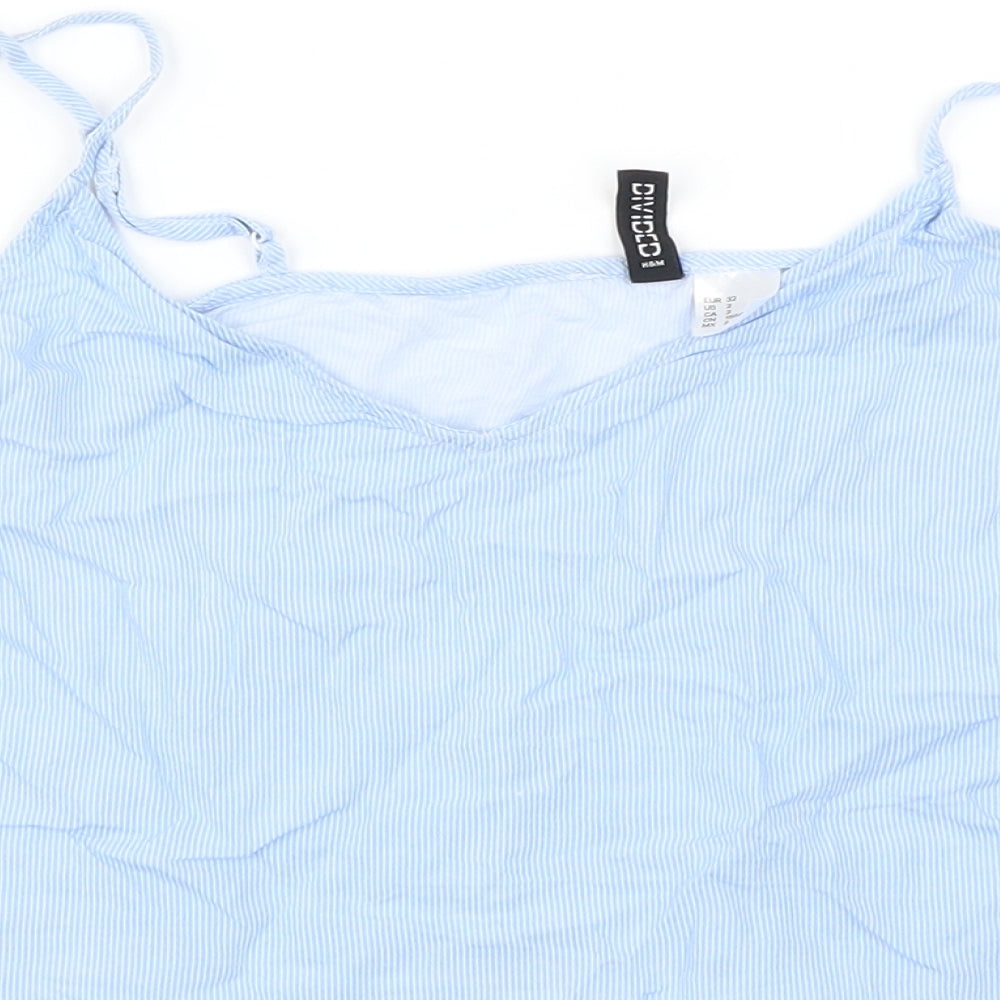 H&M Womens Blue   Cropped Blouse Size 6
