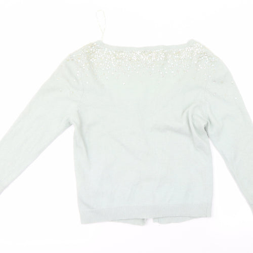Preworn Womens Green   Cardigan Jumper Size 12