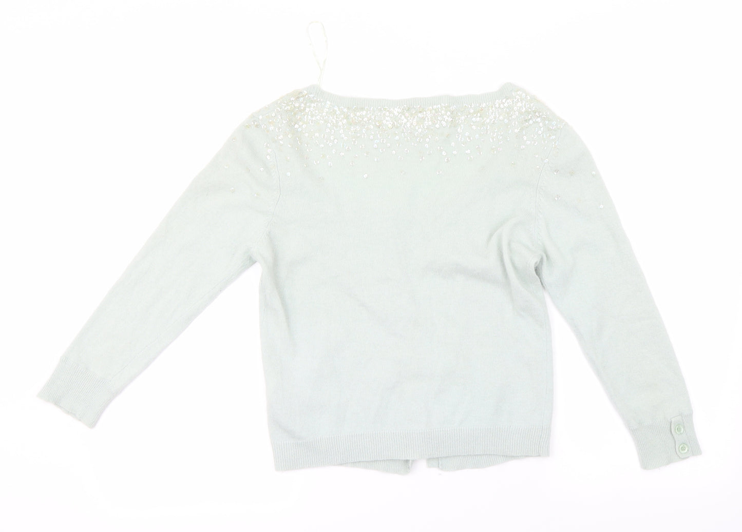Preworn Womens Green   Cardigan Jumper Size 12