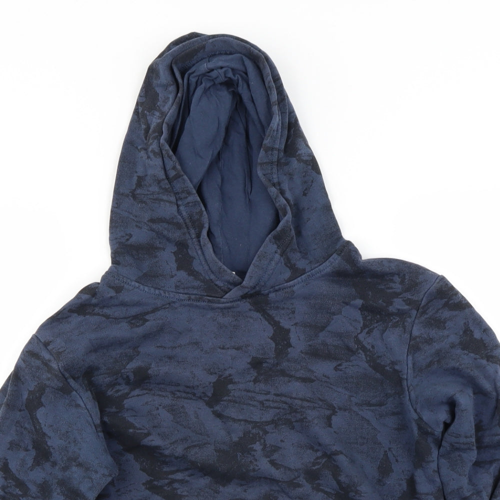H&M Boys Blue Camouflage  Pullover Jumper Size 9-10 Years