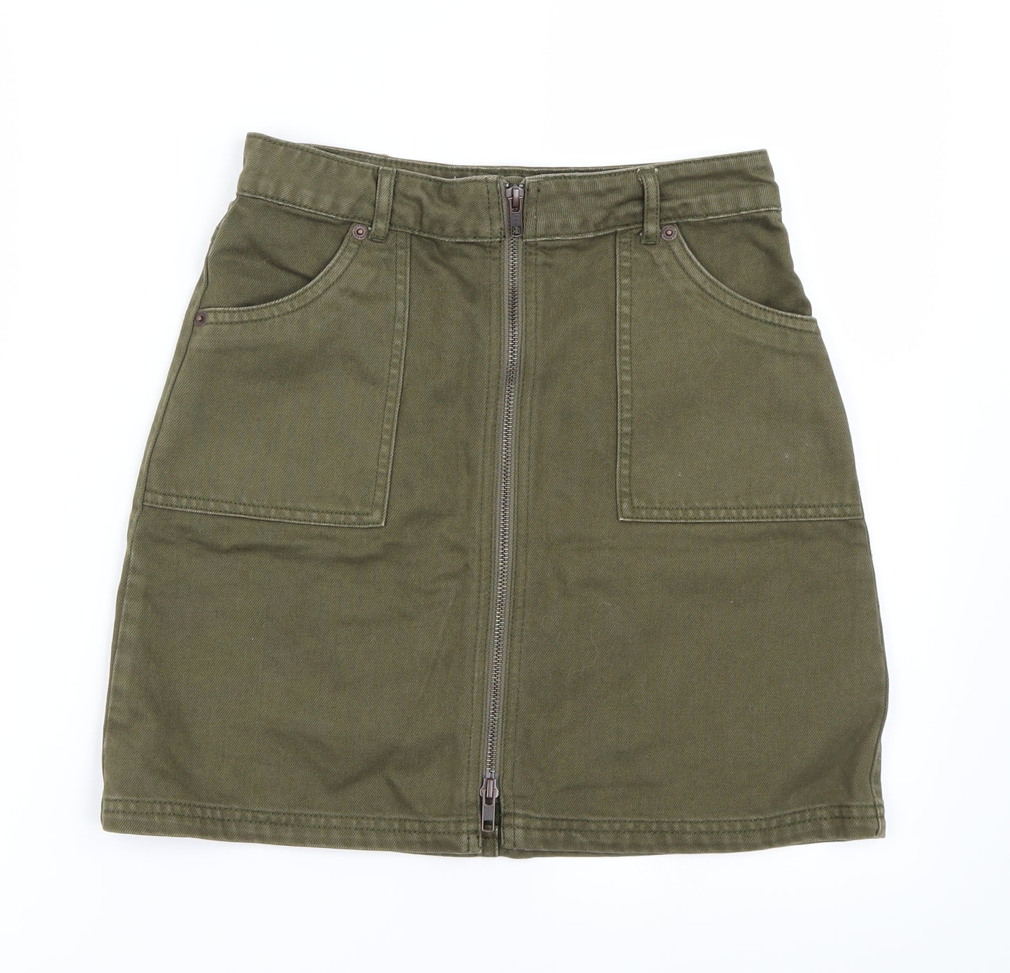 Jack Wills Womens Green   A-Line Skirt Size 6