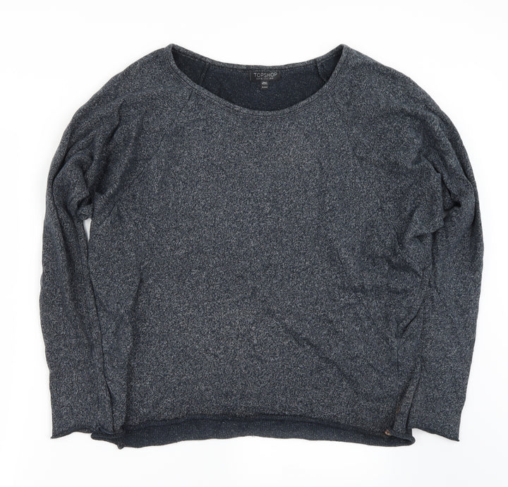 Topshop Womens Grey Pullover Jumper Size 8