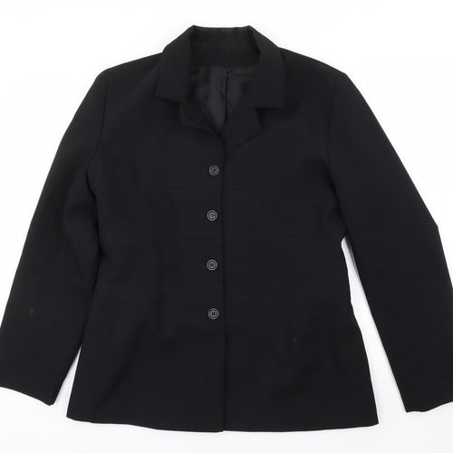 New Look Womens Black   Jacket Blazer Size 16