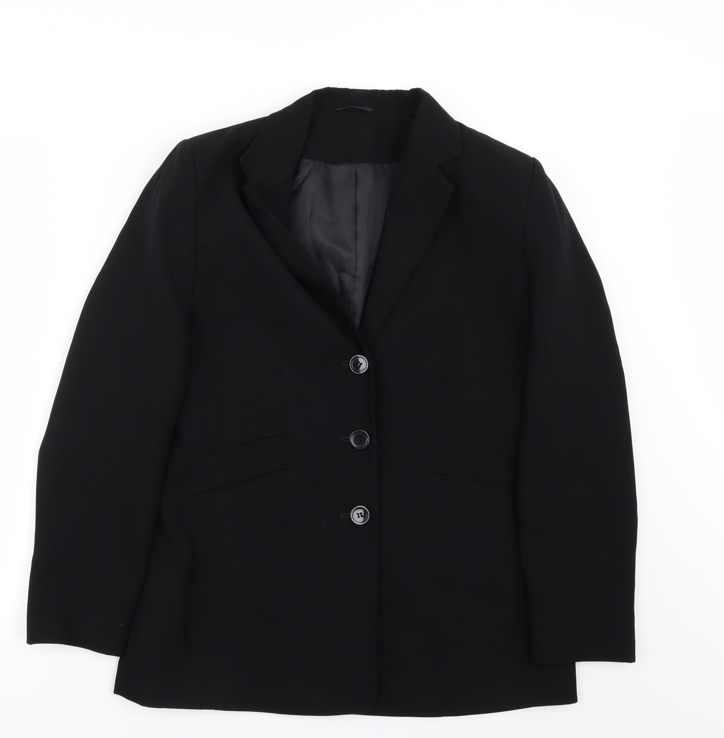 Preworn Womens Black   Jacket Blazer Size 12