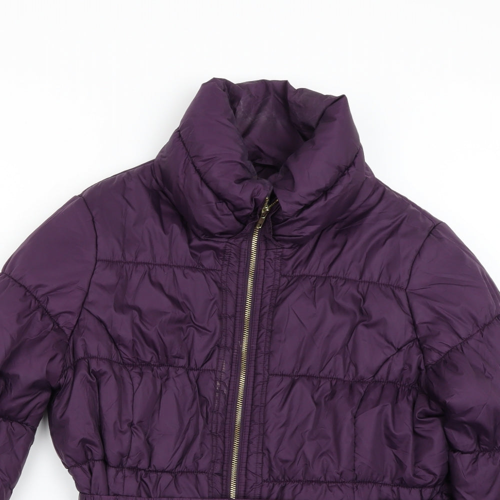 Marks and Spencer Womens Purple   Gilet Coat Size L