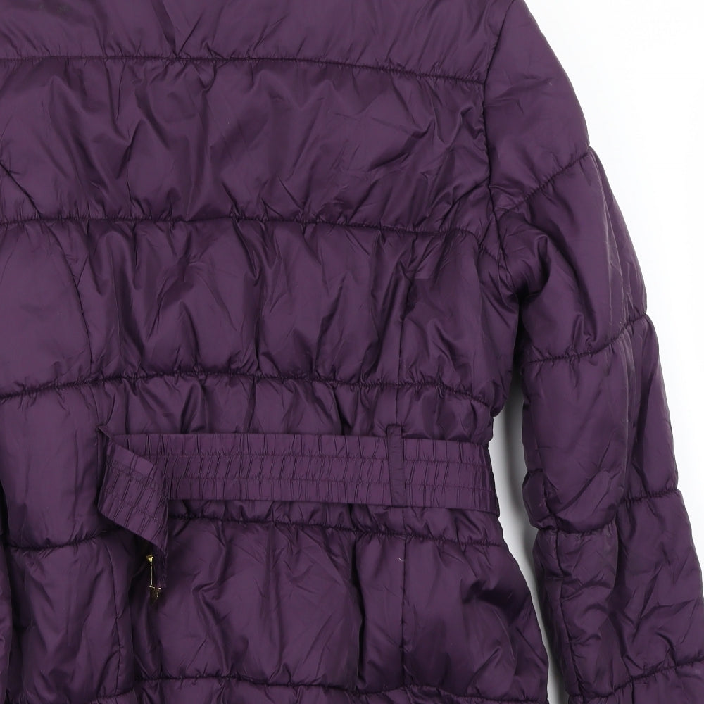 Marks and Spencer Womens Purple   Gilet Coat Size L