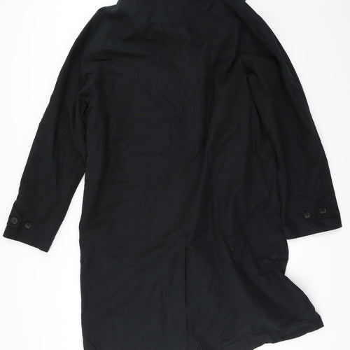 Melka Mens Black   Jacket Coat Size 3XL