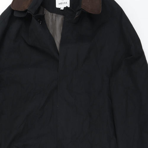 Melka Mens Black   Jacket Coat Size 3XL