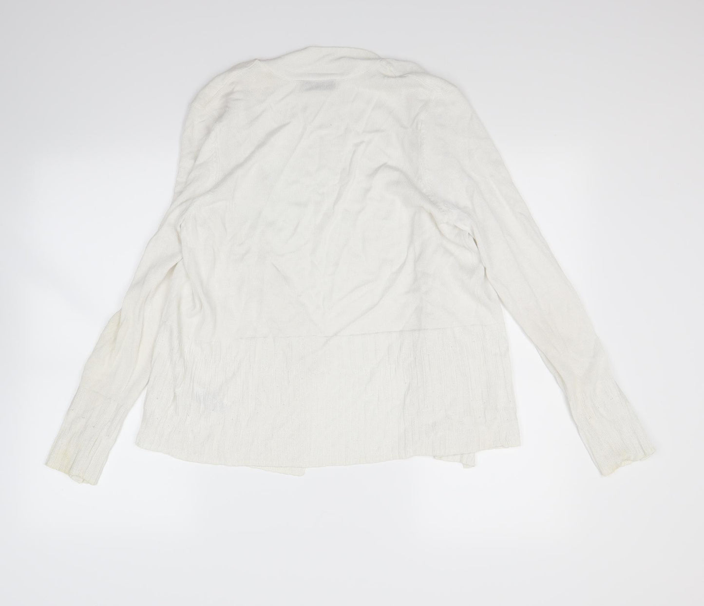 Per Una Womens White   Cardigan Jumper Size 14