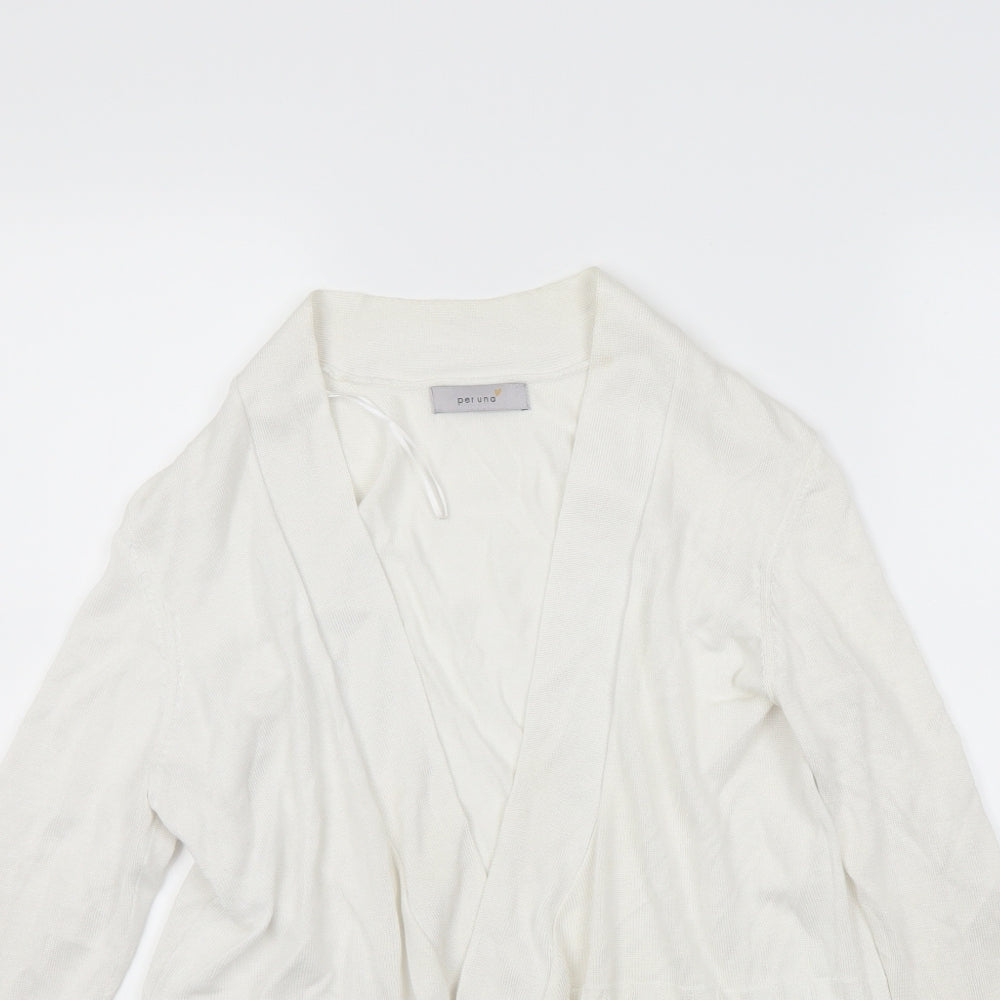 Per Una Womens White   Cardigan Jumper Size 14