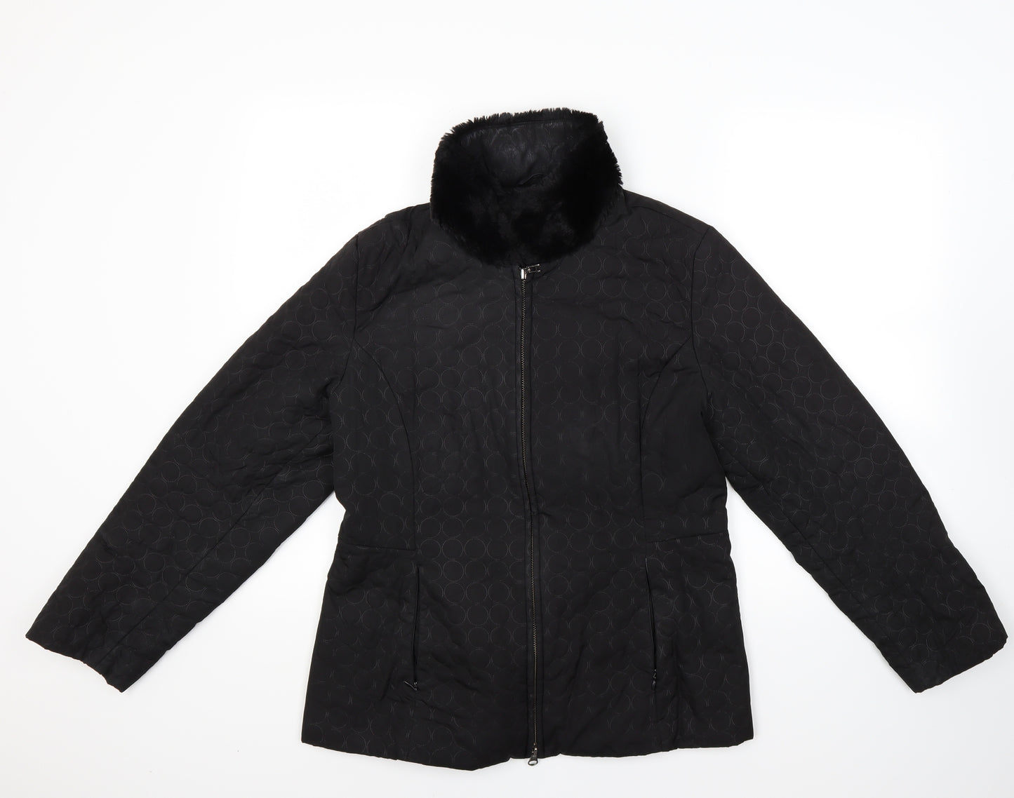 Jones New York Womens Black   Jacket Coat Size M