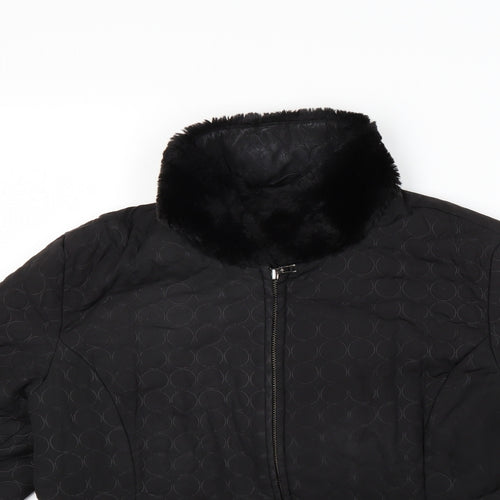 Jones New York Womens Black   Jacket Coat Size M