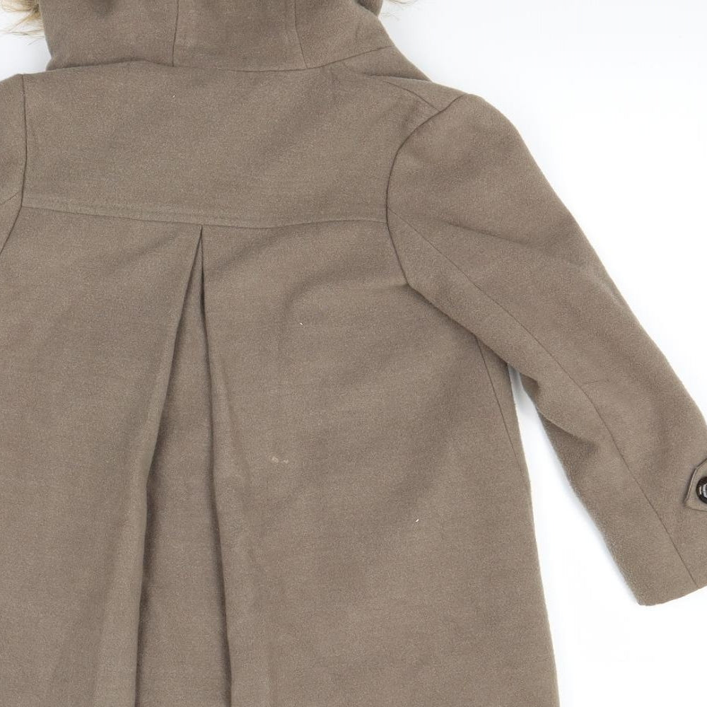 Monsoon Girls Brown   Duffle Coat Coat Size 7-8 Years