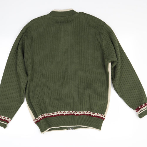 Tootal Mens Green   Cardigan Jumper Size M