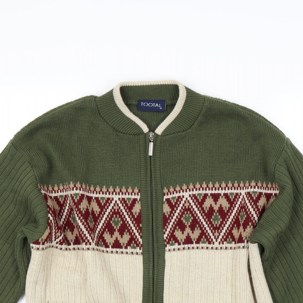 Tootal Mens Green   Cardigan Jumper Size M