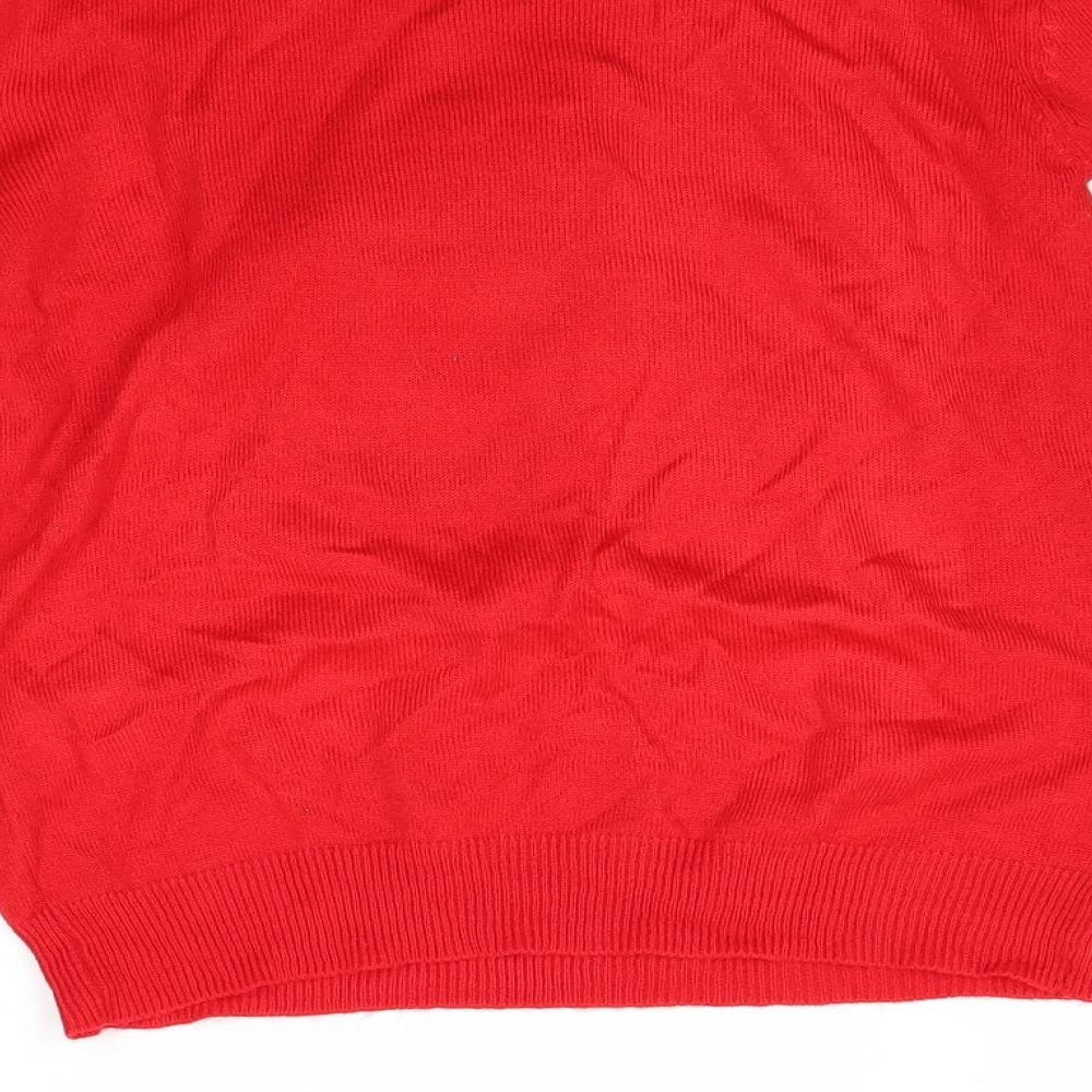 Primark Womens Red   Pullover Jumper Size 2XS  - Christmas  Jumper