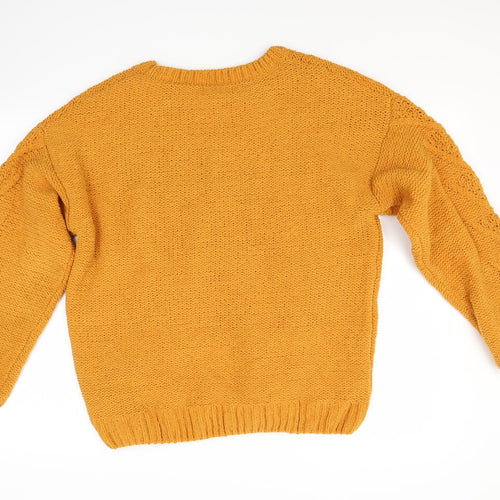 Primark Womens Orange   Pullover Jumper Size M