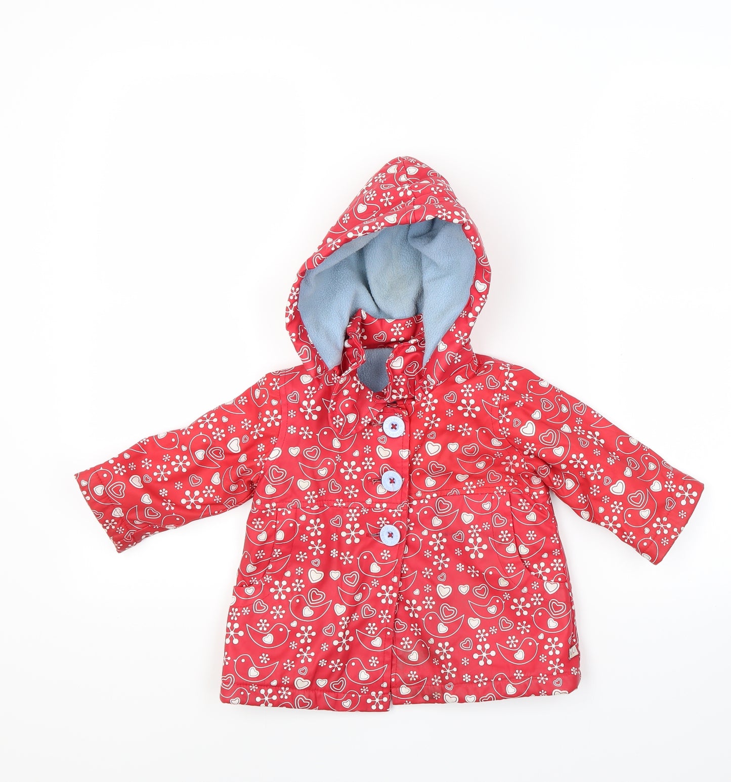 oscar lilly Girls Red   Basic Coat Coat Size 6-9 Months