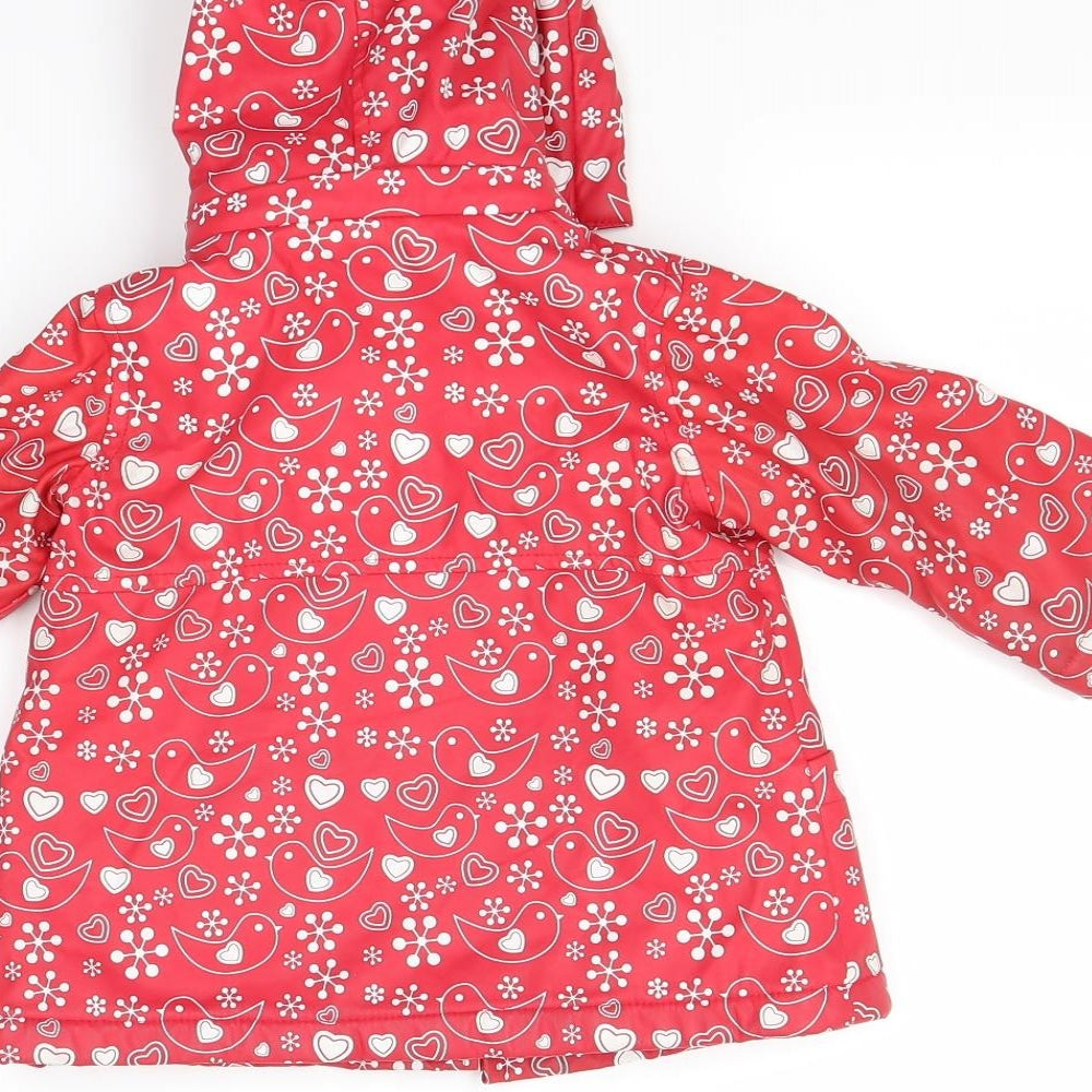 oscar lilly Girls Red   Basic Coat Coat Size 6-9 Months
