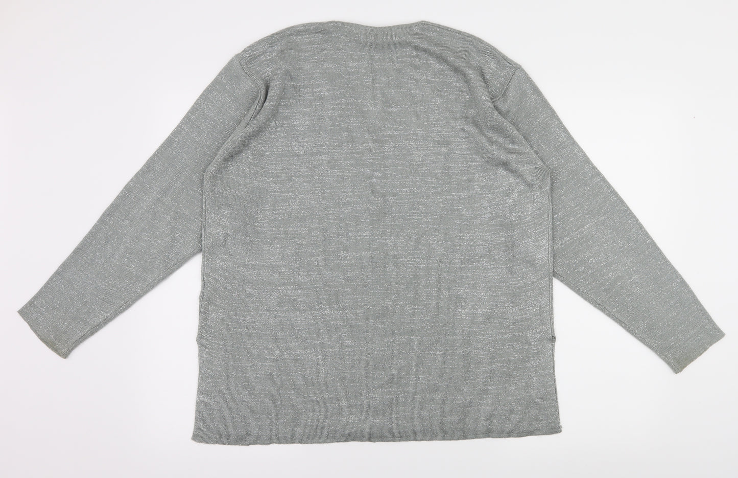 Paramour Womens Grey  Knit Cardigan Jumper Size M
