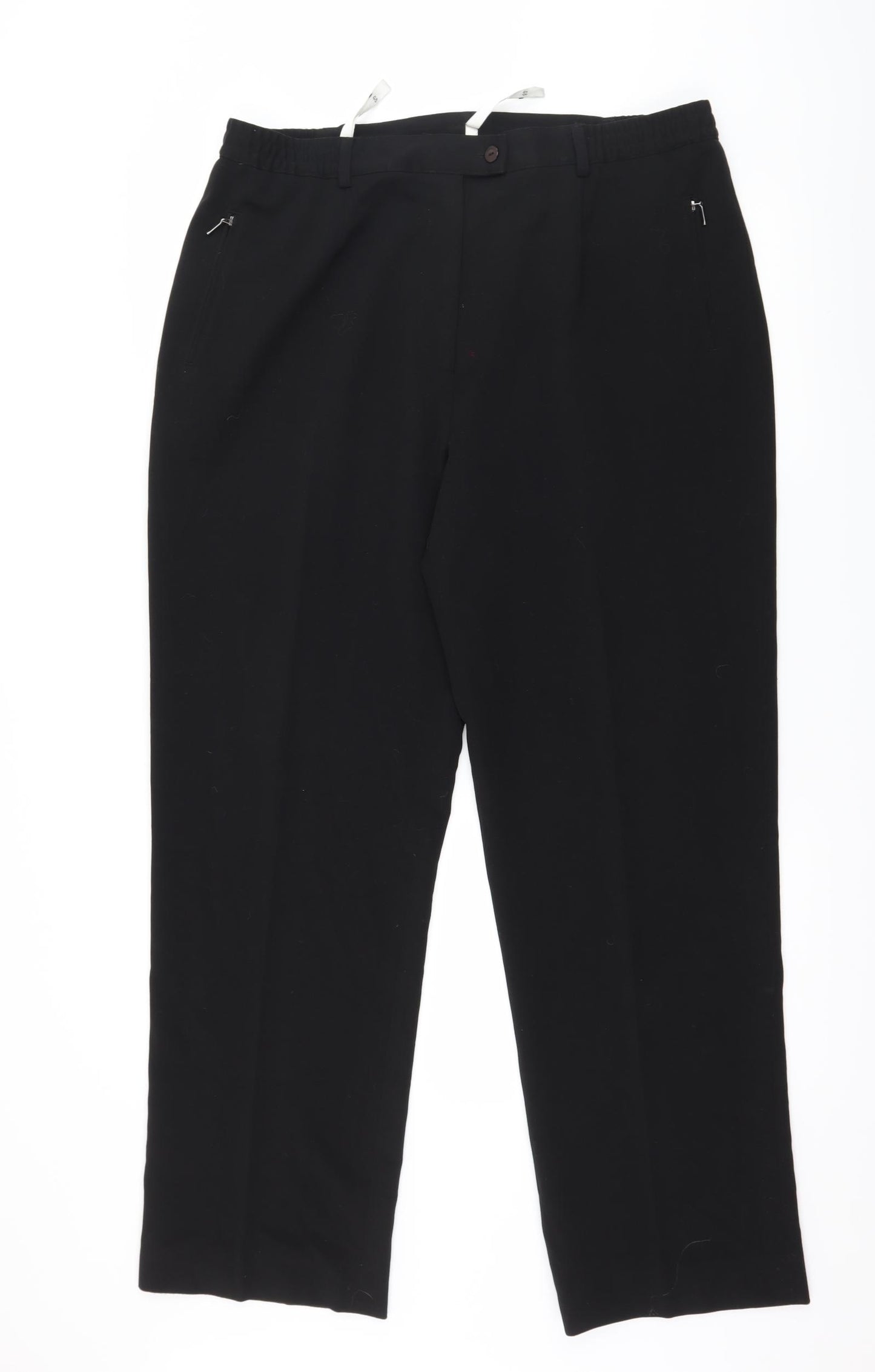 Oscar B Womens Black   Trousers  Size 20 L30 in
