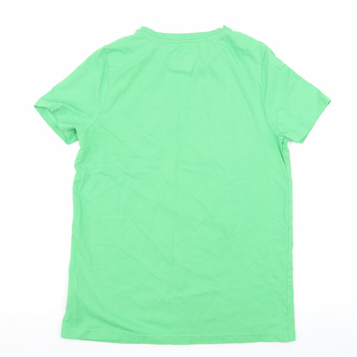 F&F Boys Green  Jersey Basic T-Shirt Size 11-12 Years  - T-rex
