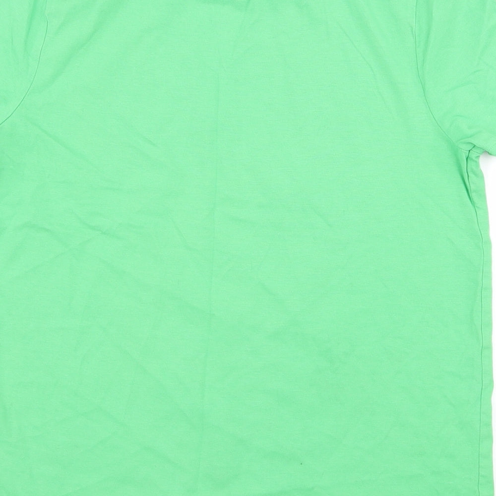 F&F Boys Green  Jersey Basic T-Shirt Size 11-12 Years  - T-rex